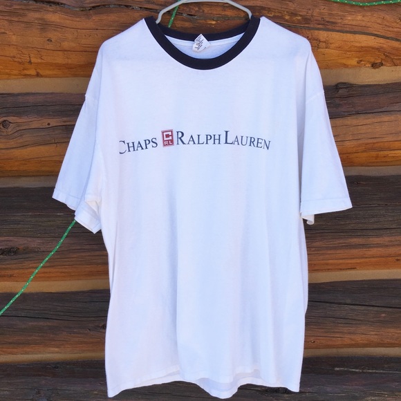 Chaps Ralph Lauren Spell-Out  Logo Tee - Picture 2 of 4